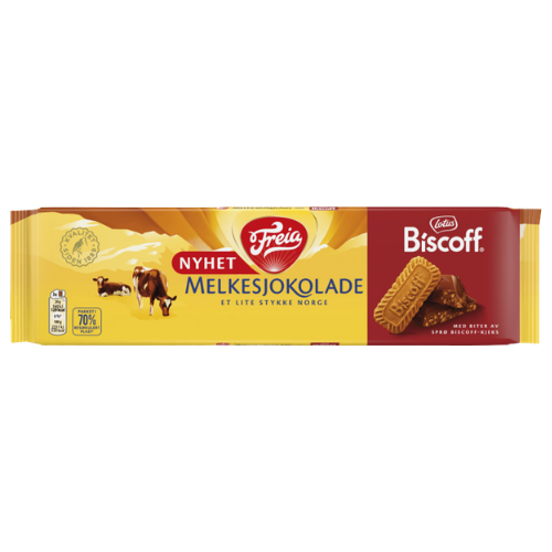Melkesjokolade med Biscoff