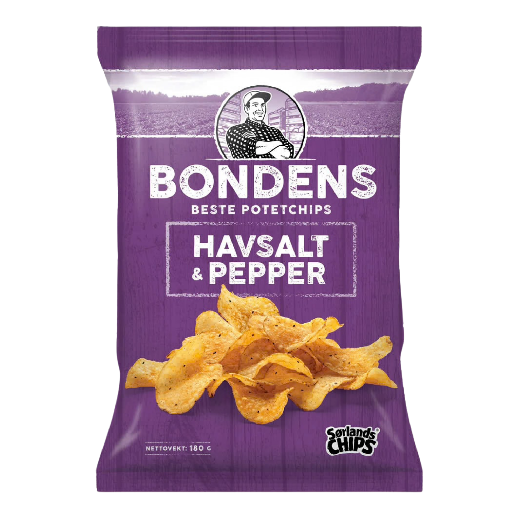 Sørlands Chips Bauernsalz & Pfeffer 180 g