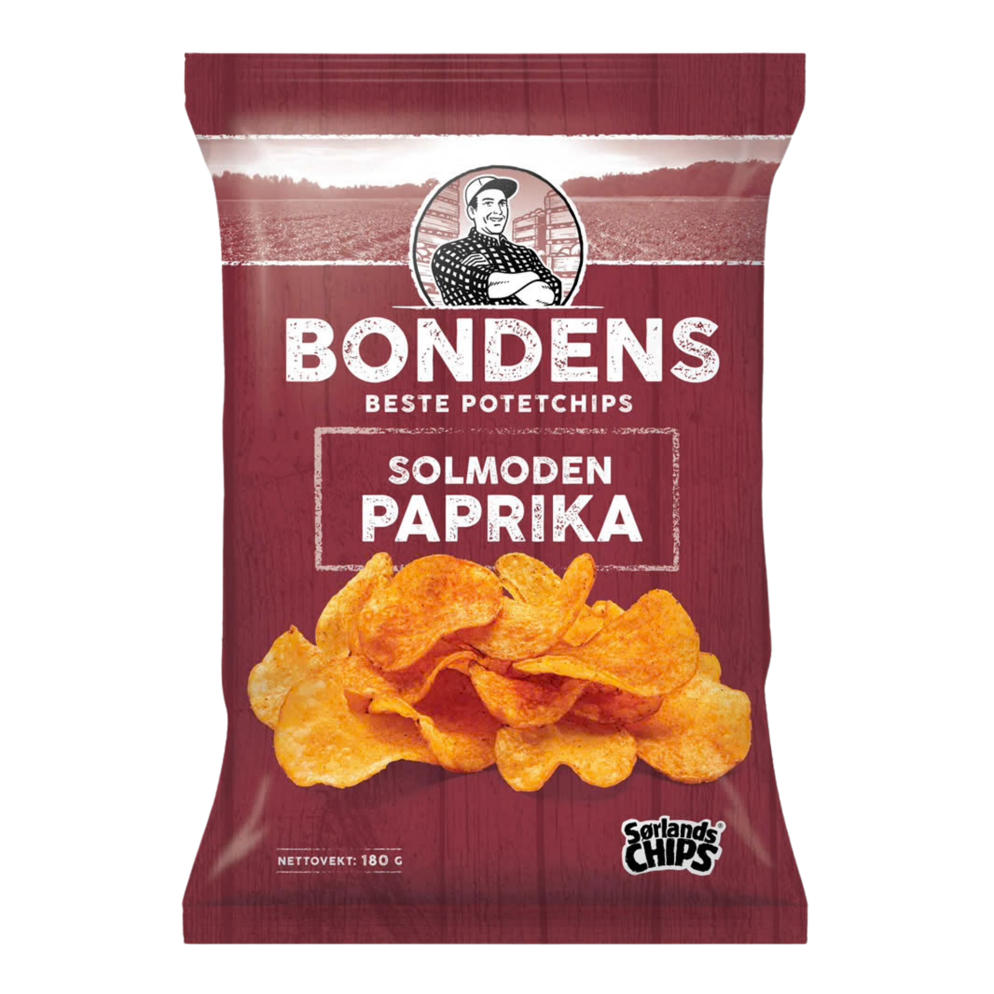 Sørlands crisps bondens solmoden paprika 180 g