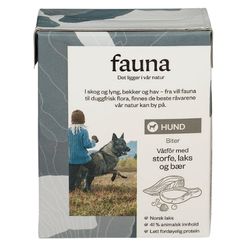 Fauna 牛肉與鮭魚犬用濕糧 365克