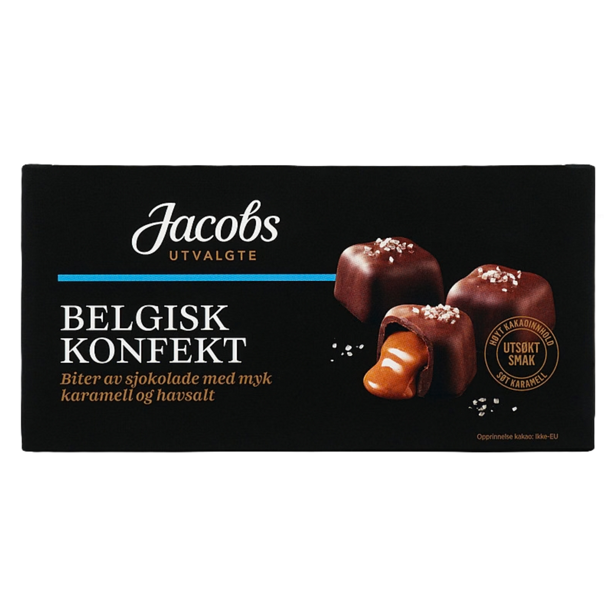 Jacobs Ausgewählte belgische Pralinen mit Karamell und Meersalz 155 g