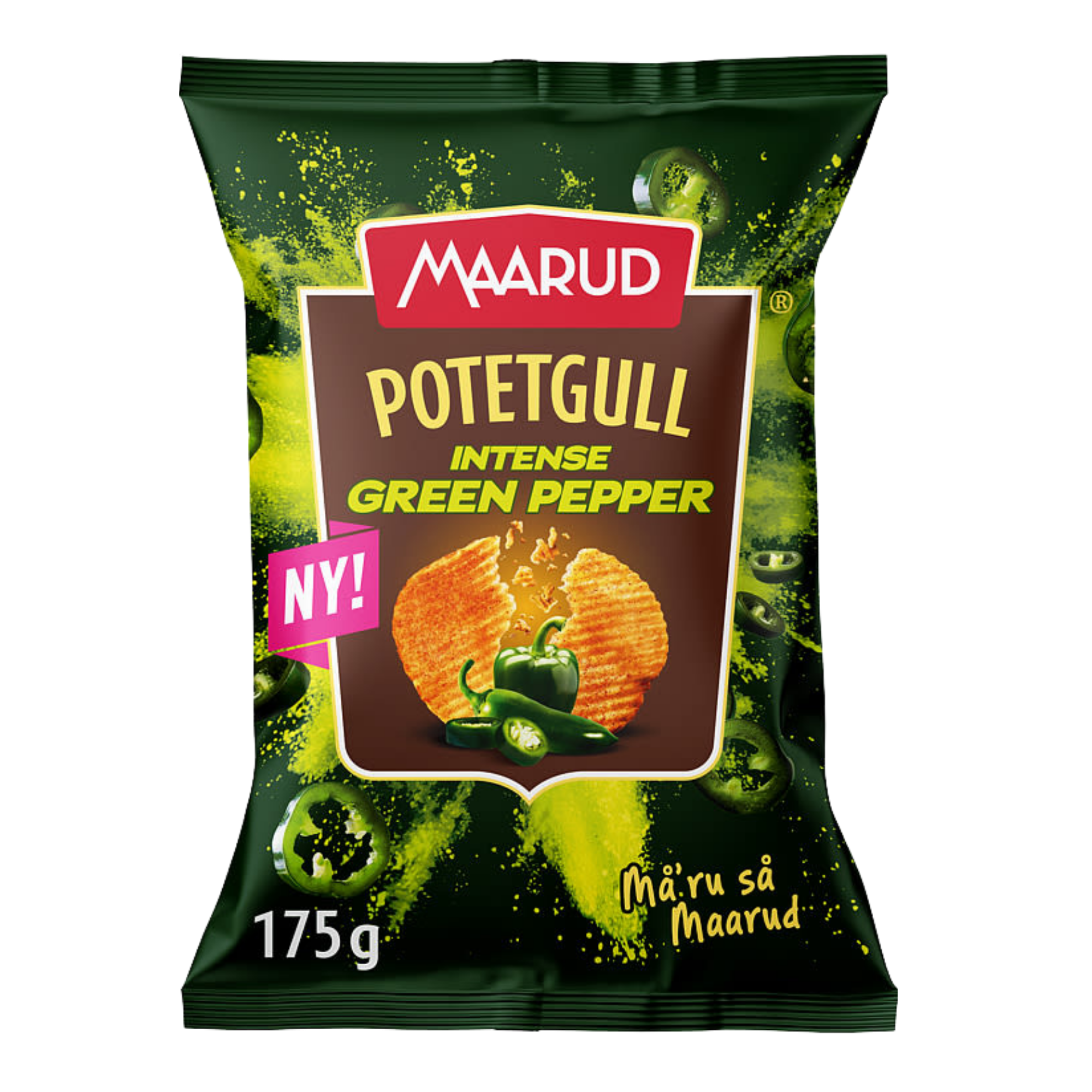 Maarud Kartoffelchips intensiv grüner Pfeffer 175 g